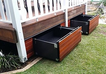 How to build a deck - Storage space